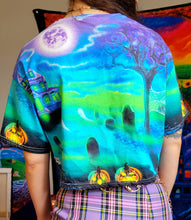 Load image into Gallery viewer, Haunted Manor Cotton Crop Tee