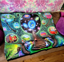 Load image into Gallery viewer, Throw Blanket of Fantastical Forest