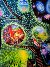 Load image into Gallery viewer, Throw Blanket of Fantastical Forest