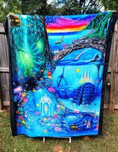 Load image into Gallery viewer, Throw Blanket of Aquatic Dreams