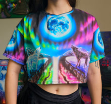 Load image into Gallery viewer, Aurora Moon Cotton Crop Tee