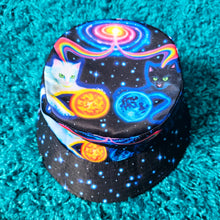 Load image into Gallery viewer, Reversible Bucket Hat- Kosmic Kitties/Inner Kingdom
