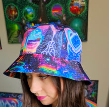 Load image into Gallery viewer, Reversible Bucket Hat- Cosmic Trip/Soul Ascension