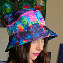 Load image into Gallery viewer, Reversible Bucket Hat- Cosmic Trip/Soul Ascension
