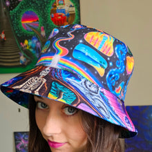 Load image into Gallery viewer, Reversible Bucket Hat- Cosmic Trip/Soul Ascension