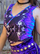 Load image into Gallery viewer, Frosted Wrap Crop Top-Small/Medium