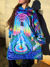 Load image into Gallery viewer, Cosmic Garden Blanket Hoodie