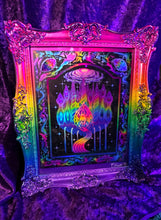 Load image into Gallery viewer, Inner Kingdom Painted Frame and Holographic Print (made to order- LE)