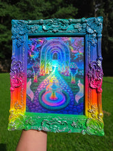 Load image into Gallery viewer, Prismatic Passage - one of a kind frame and holographic print
