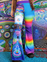 Load image into Gallery viewer, Chasing Rainbows one of a kind flare pants
