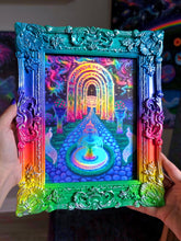 Load image into Gallery viewer, Prismatic Passage - one of a kind frame and holographic print