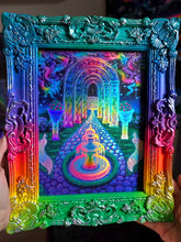 Load image into Gallery viewer, Prismatic Passage - one of a kind frame and holographic print