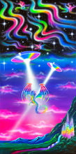 Load image into Gallery viewer, Canvas Print of Dragon Abduction (Blacklight Options Available) LE
