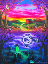 Load image into Gallery viewer, Canvas Print of Feelings of Fall (Blacklight Options Available)