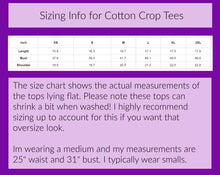 Load image into Gallery viewer, Aurora Moon Cotton Crop Tee
