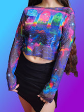 Load image into Gallery viewer, Cosmic Trip Mesh Top