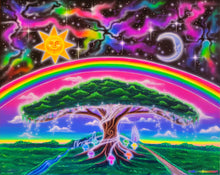 Load image into Gallery viewer, Canvas Print of Enchanted (Blacklight Options Available)