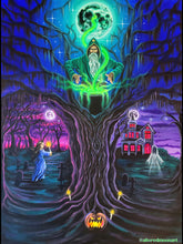 Load image into Gallery viewer, Canvas Print of Conjuring Spirits (Blacklight options available)