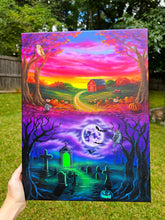 Load image into Gallery viewer, Canvas Print of Feelings of Fall (Blacklight Options Available)