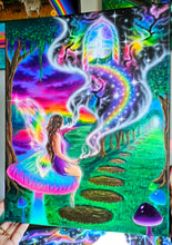Load image into Gallery viewer, Canvas print of Dream Portal (LE- Blacklight Options Available)