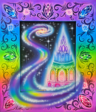 Load image into Gallery viewer, Canvas print of Temple of Light (LE- Blacklight Options Available)