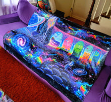Load image into Gallery viewer, Throw Blanket of Cosmic Trip