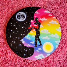 Load image into Gallery viewer, Round Canvas Print of Cosmic Dance