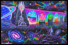 Load image into Gallery viewer, Canvas Print of Cosmic Trip (Blacklight options available)