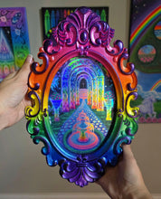 Load image into Gallery viewer, Prismatic Gates - frame and holographic print.
