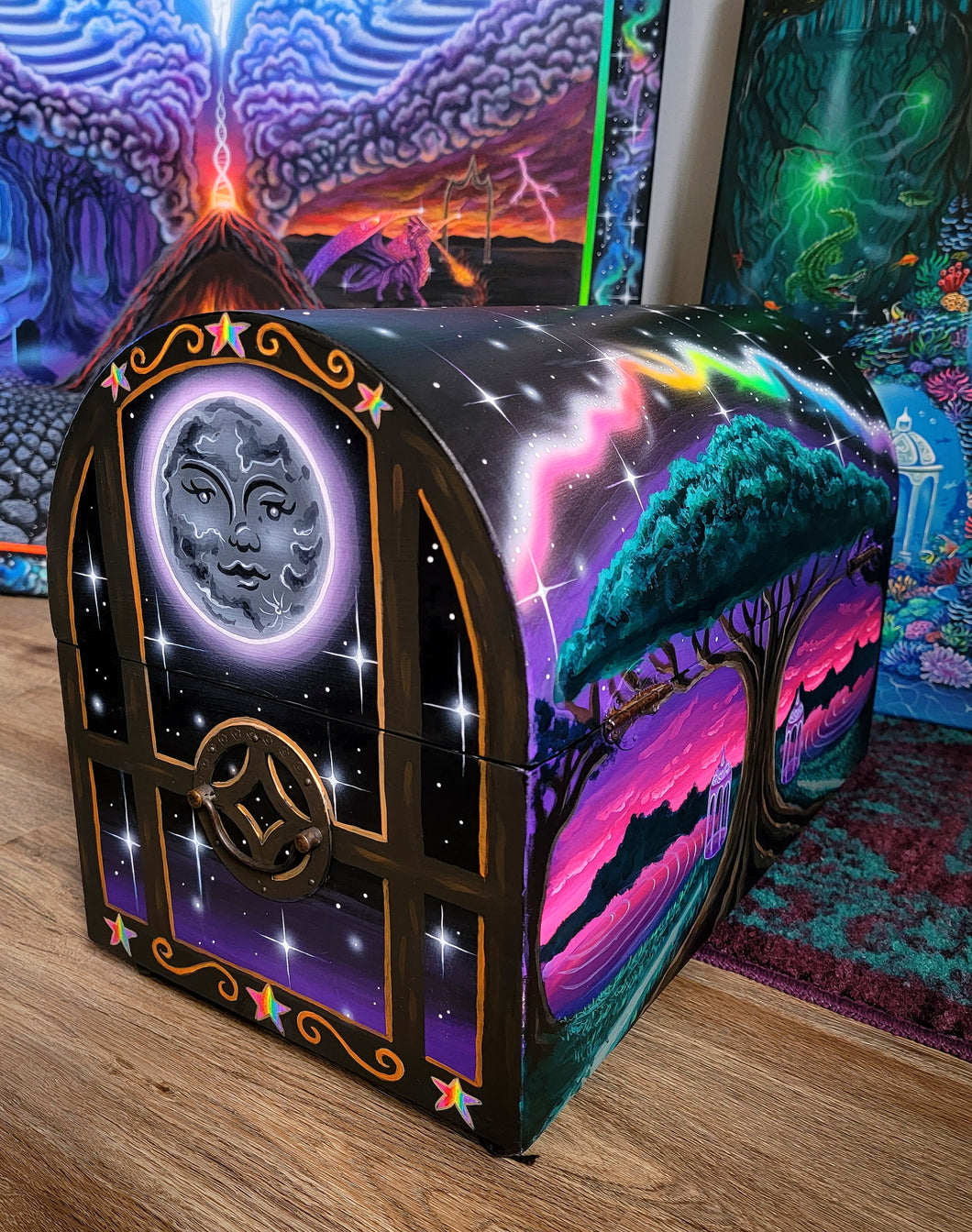 Enchanted Painted Treasure Box