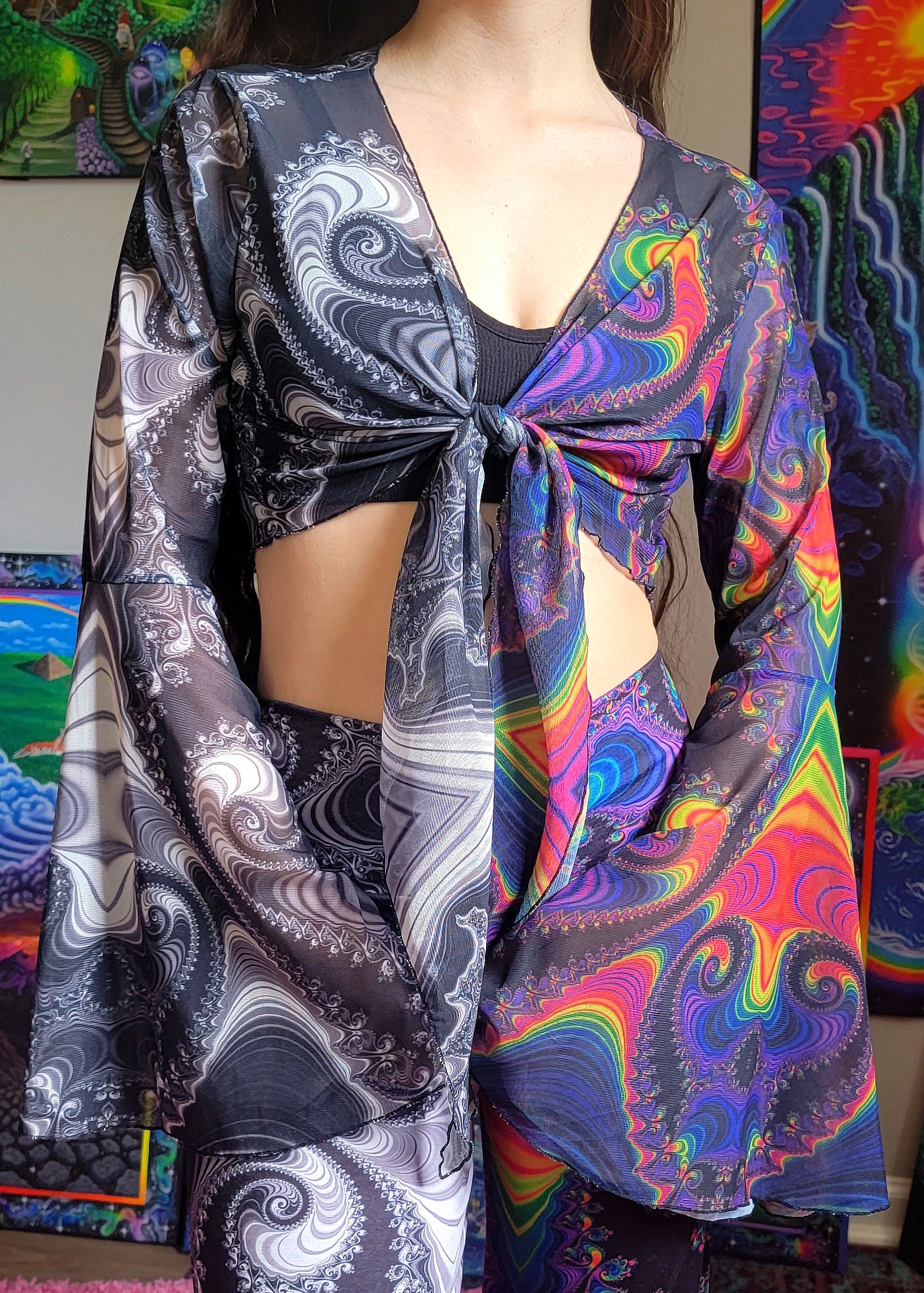 Duality Bell Sleeve Top (Pre Order)