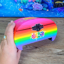 Load image into Gallery viewer, Mini Rainbow Painted Box
