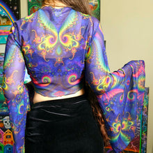 Load image into Gallery viewer, Funkadelic Bell Sleeve Top- Small RTS
