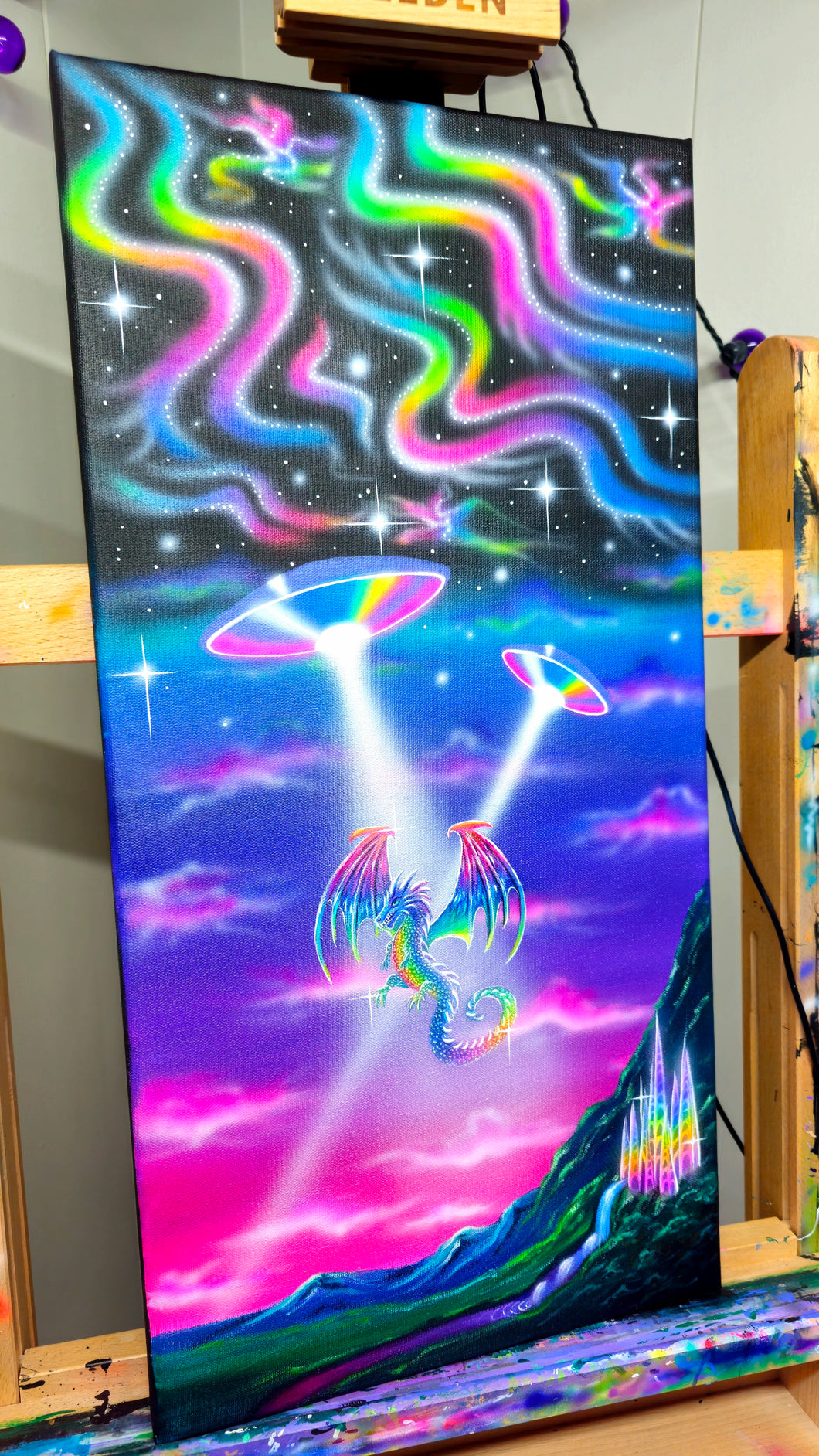 Dragon Abduction Original Painting