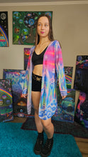 Load image into Gallery viewer, Ethereal Realms Mesh Kimono
