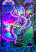 Load image into Gallery viewer, Canvas print of Dream Portal (LE- Blacklight Options Available)
