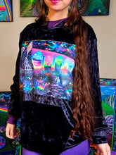 Load image into Gallery viewer, Large Cosmic/Alien Patch Hoodie- Ready to Ship
