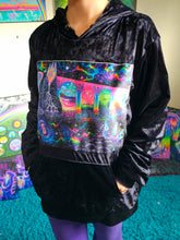 Load image into Gallery viewer, Large Cosmic/Alien Patch Hoodie- Ready to Ship
