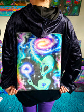 Load image into Gallery viewer, Large Cosmic/Alien Patch Hoodie- Ready to Ship
