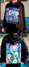 Load image into Gallery viewer, Custom Cosmic/Alien Patch Hoodie- MADE TO ORDER
