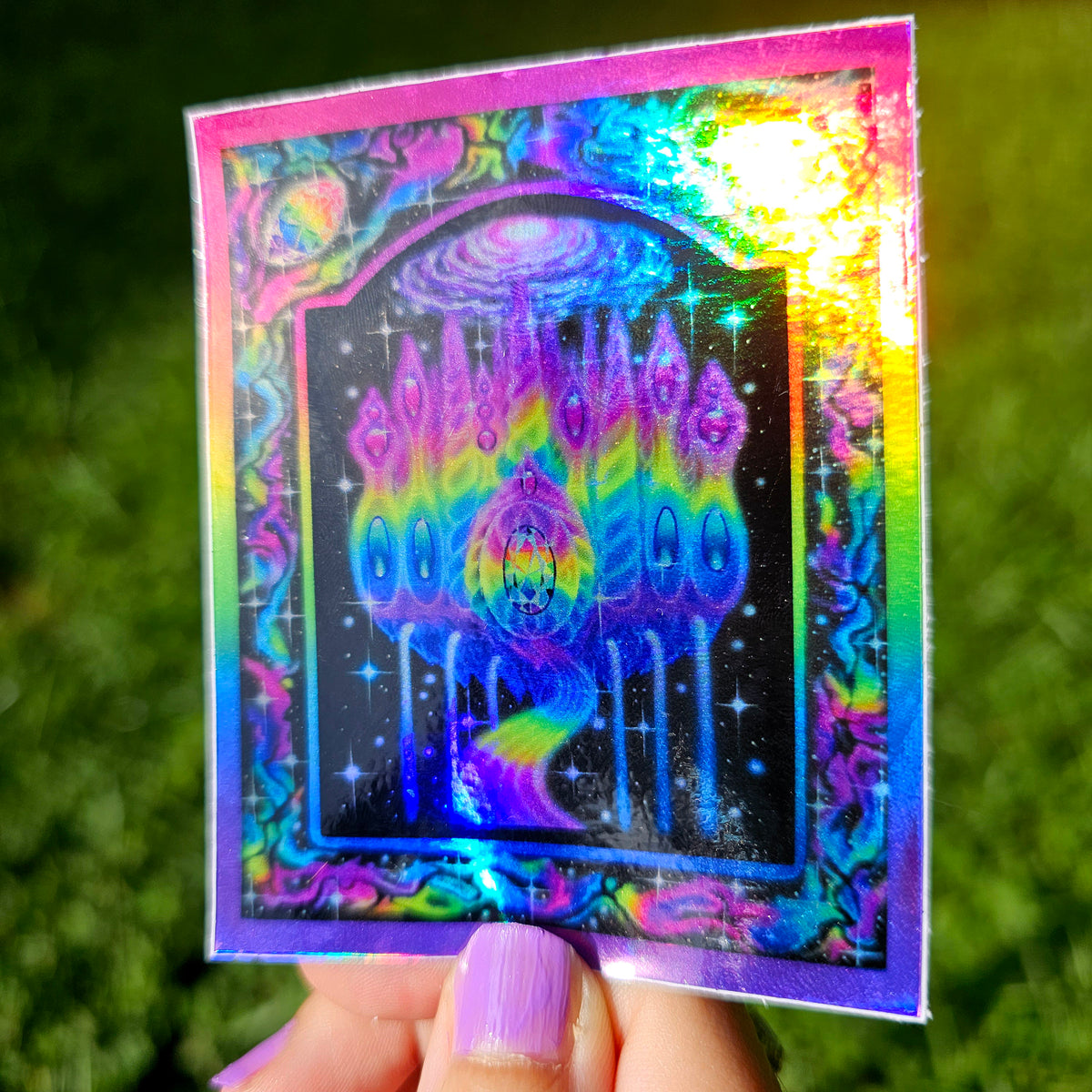 Holographic Inner Kingdom Sticker – AlteredMoonArt