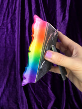 Load image into Gallery viewer, Rainbow Painted Frame- Into the Forest Print
