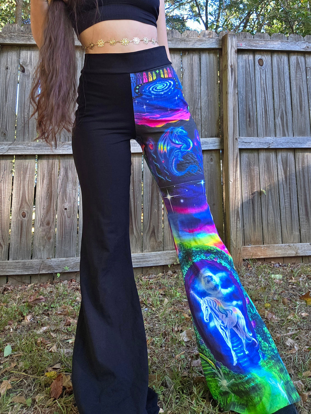 Handmade Fantasy Patchwork Flares- Size Medium