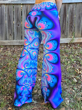 Load image into Gallery viewer, Holo Fractal Flare Pants- Small
