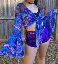 Load image into Gallery viewer, Indigo Dreams Bell Sleeve Top - Small
