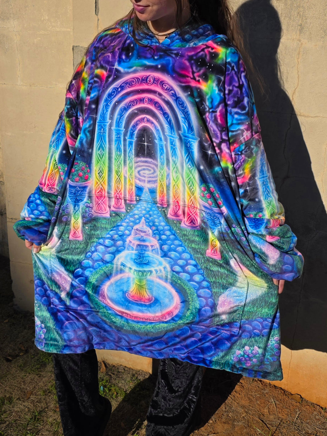 Cosmic Garden Blanket Hoodie