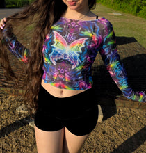 Load image into Gallery viewer, Butterfly Bliss Mesh Top
