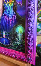 Load image into Gallery viewer, Weaver of the Secret Path | Embellished Canvas and Painted Frame | One of One
