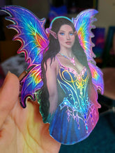 Load image into Gallery viewer, Large Holographic Sticker | Weaver of the Secret Path
