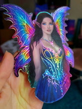 Load image into Gallery viewer, Large Holographic Sticker | Weaver of the Secret Path
